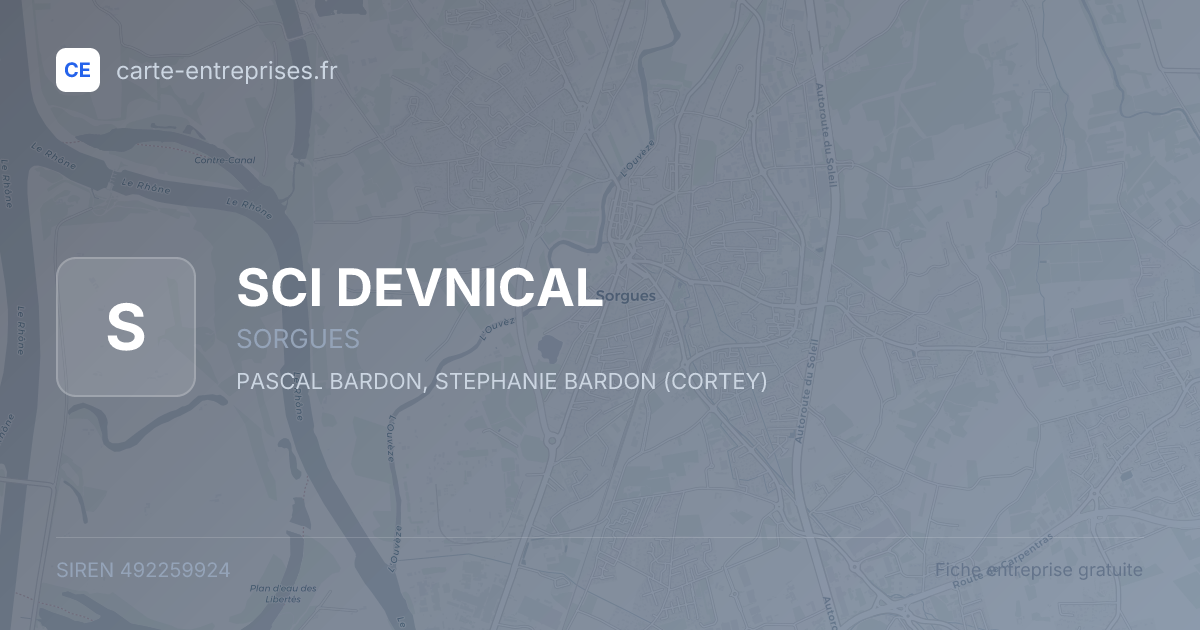 SCI DEVNICAL — 492259924 — fiche entreprise
