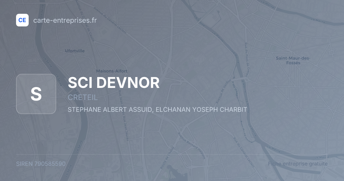 SCI DEVNOR — 790585590 — fiche entreprise