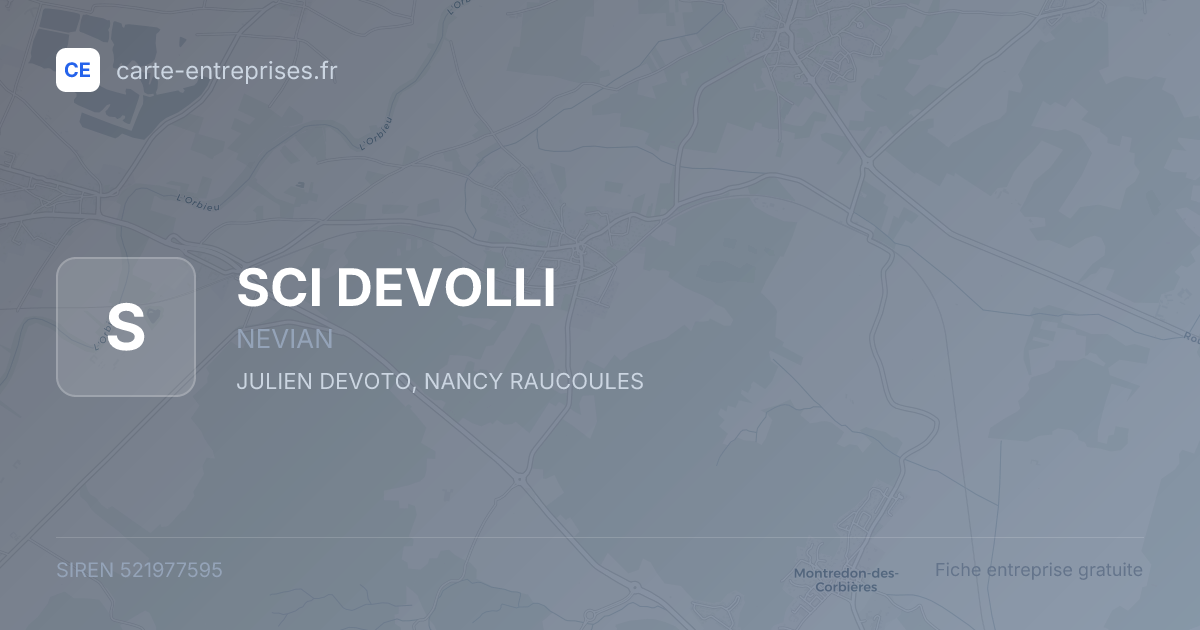 SCI DEVOLLI — 521977595 — fiche entreprise