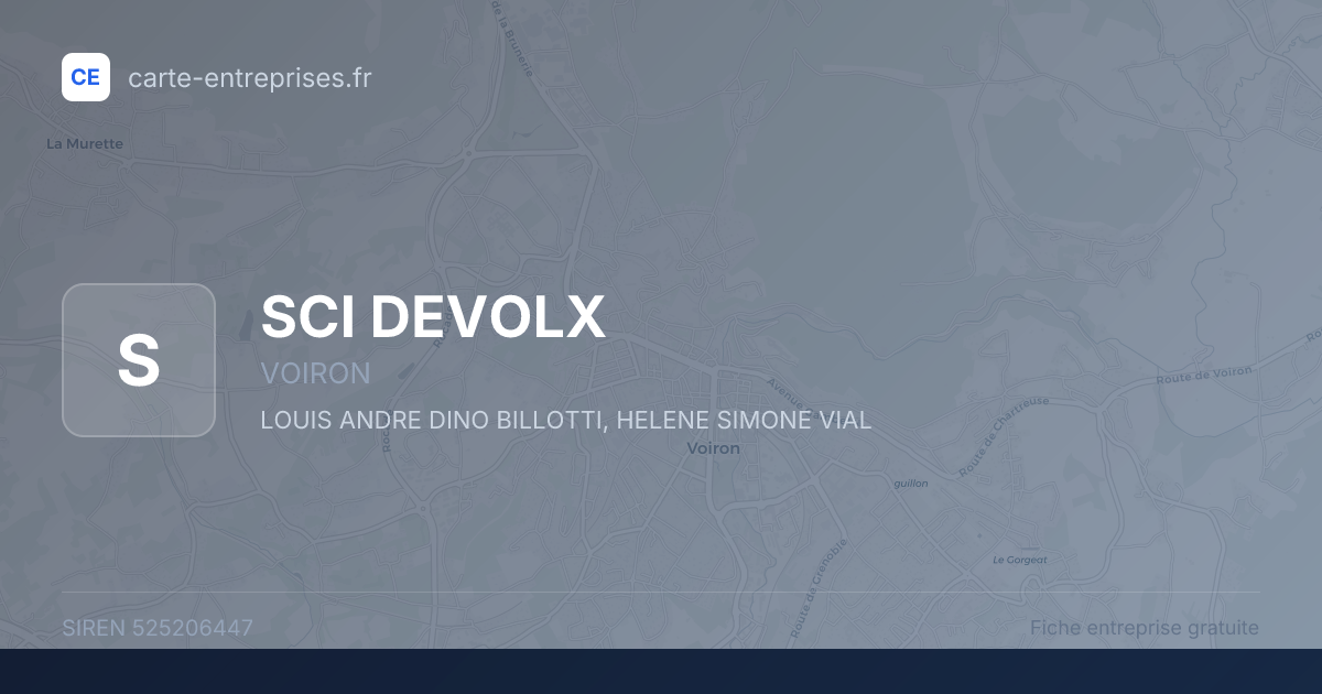 SCI DEVOLX — 525206447 — fiche entreprise