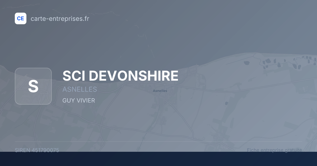 SCI DEVONSHIRE — 451790075 — fiche entreprise