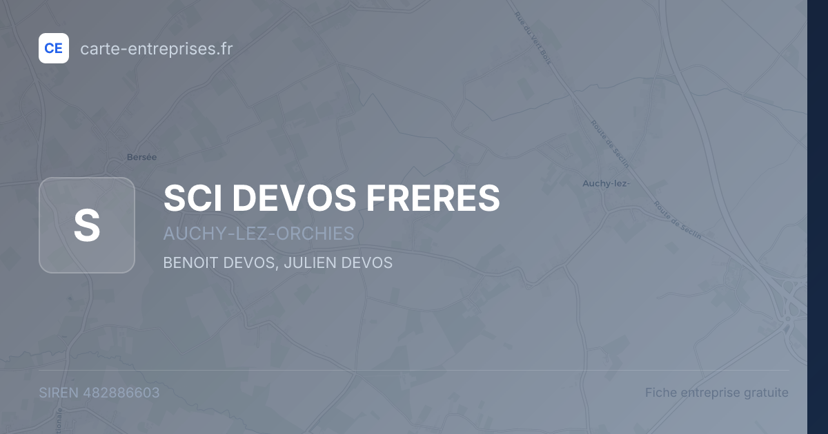 SCI DEVOS FRERES — 482886603 — fiche entreprise