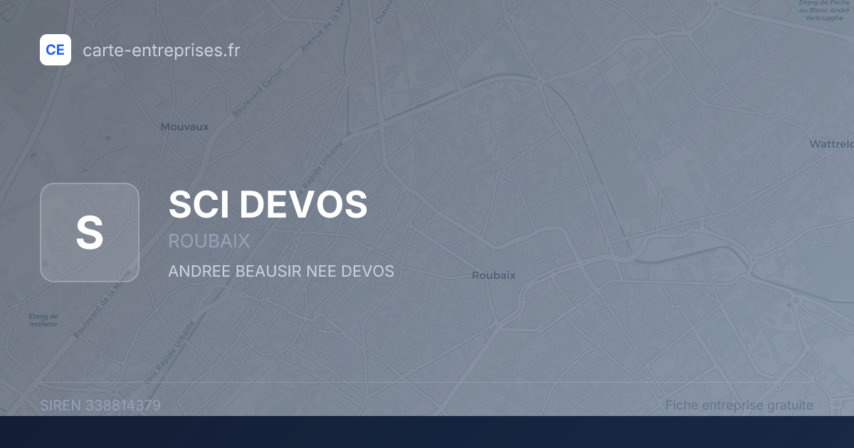 SCI DEVOS — 338814379 — fiche entreprise
