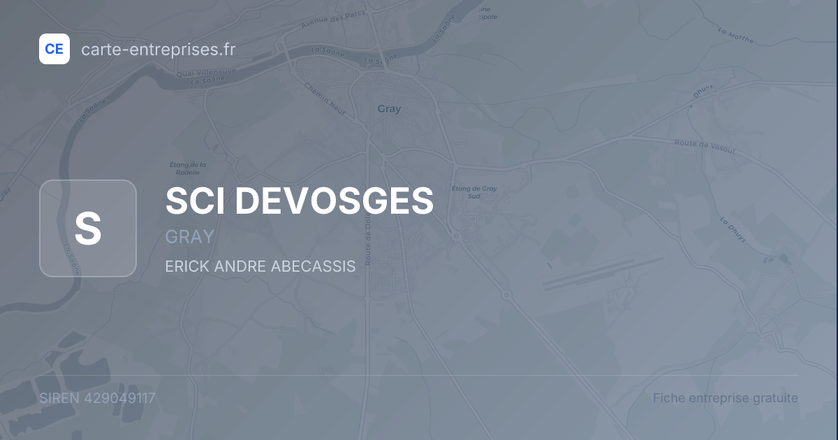 SCI DEVOSGES — 429049117 — fiche entreprise
