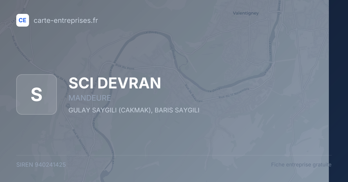 SCI DEVRAN — 940241425 — fiche entreprise