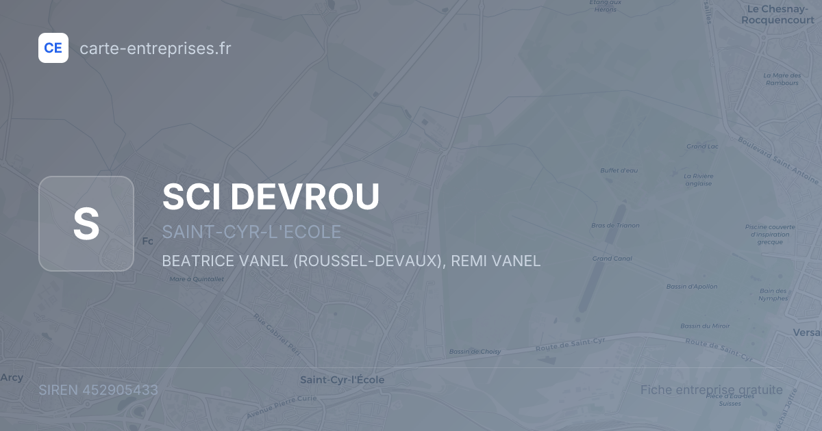 SCI DEVROU — 452905433 — fiche entreprise