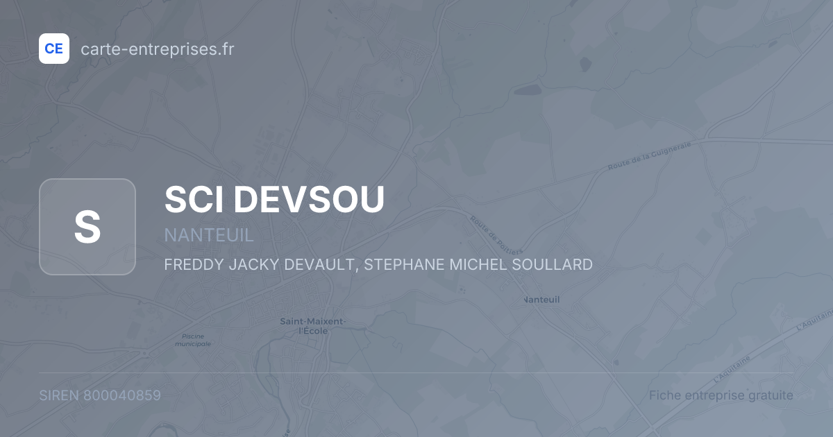 SCI DEVSOU — 800040859 — fiche entreprise