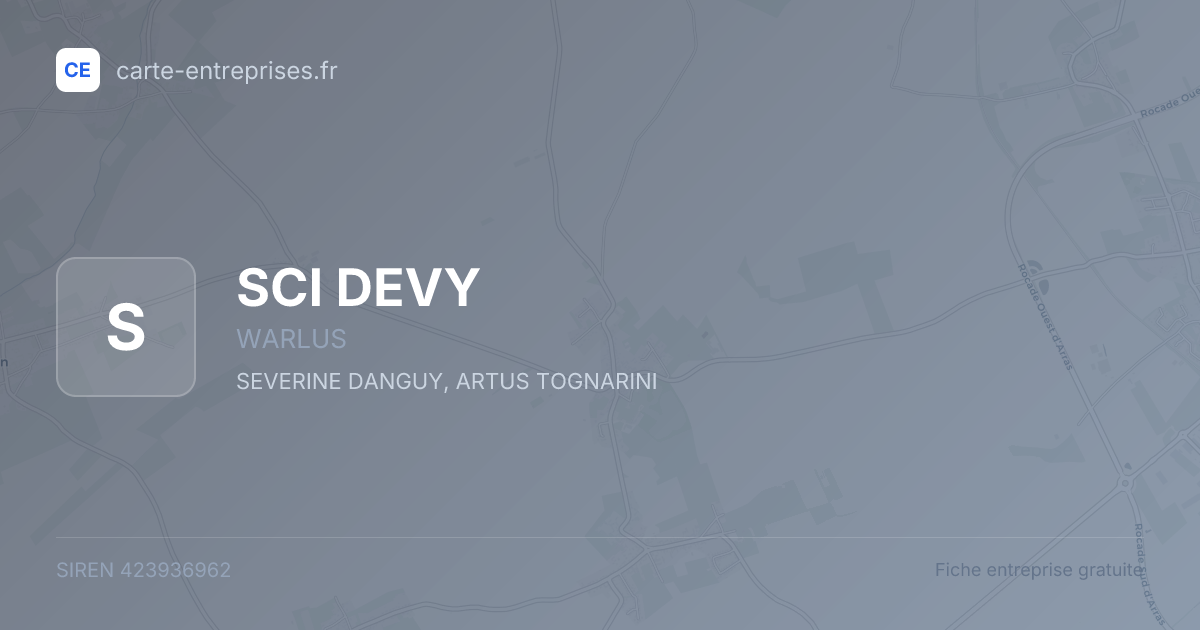 SCI DEVY — 423936962 — fiche entreprise