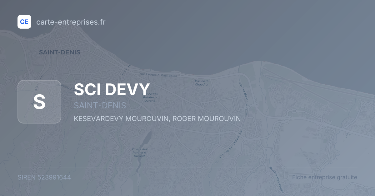 SCI DEVY — 523991644 — fiche entreprise