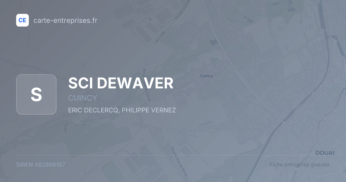 SCI DEWAVER — 482866167 — fiche entreprise