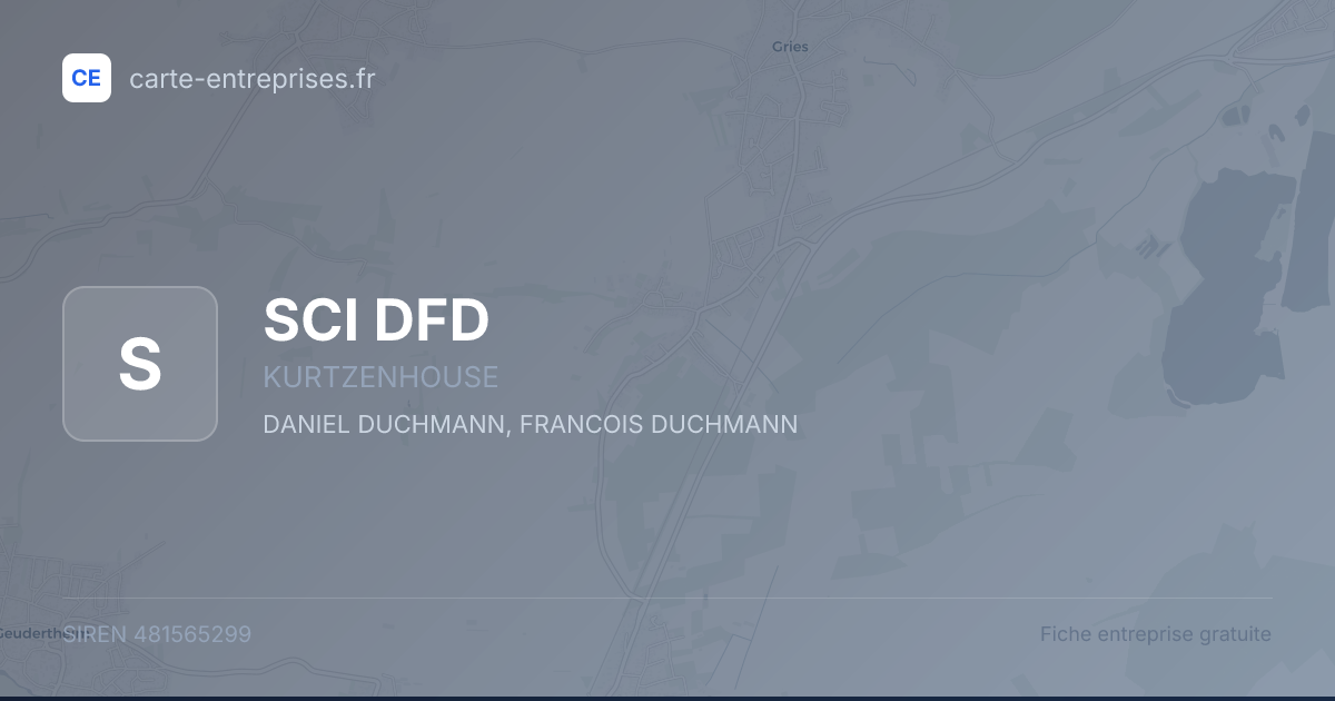 SCI DFD — 481565299 — fiche entreprise