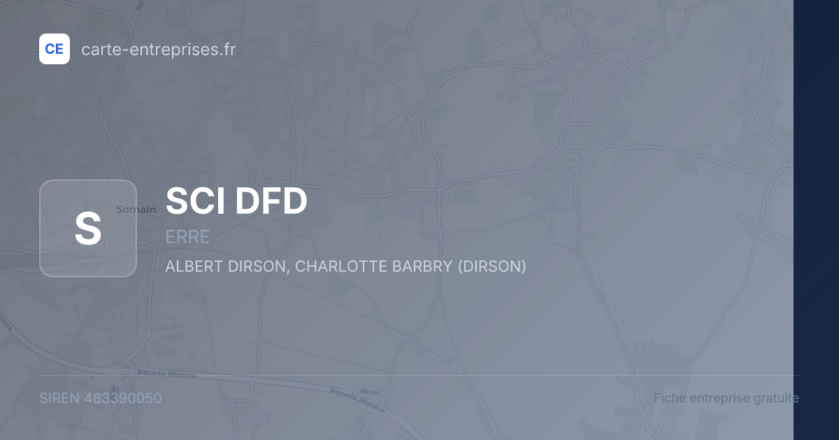SCI DFD — 483390050 — fiche entreprise