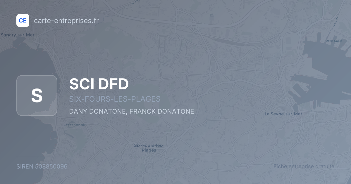 SCI DFD — 508850096 — fiche entreprise