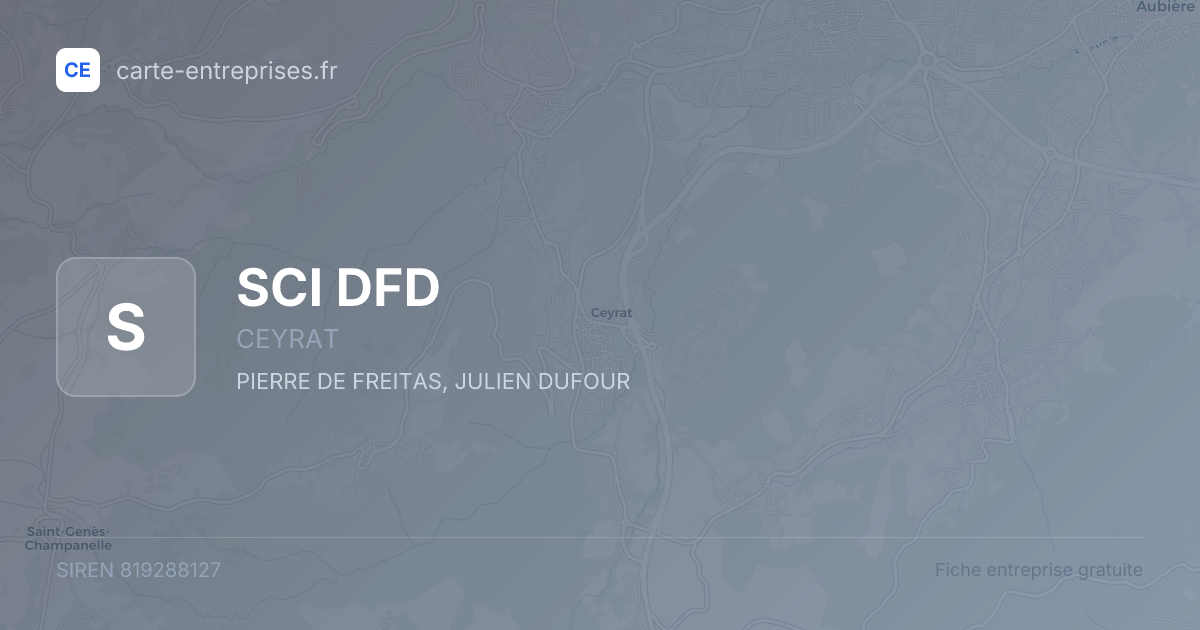 SCI DFD — 819288127 — fiche entreprise