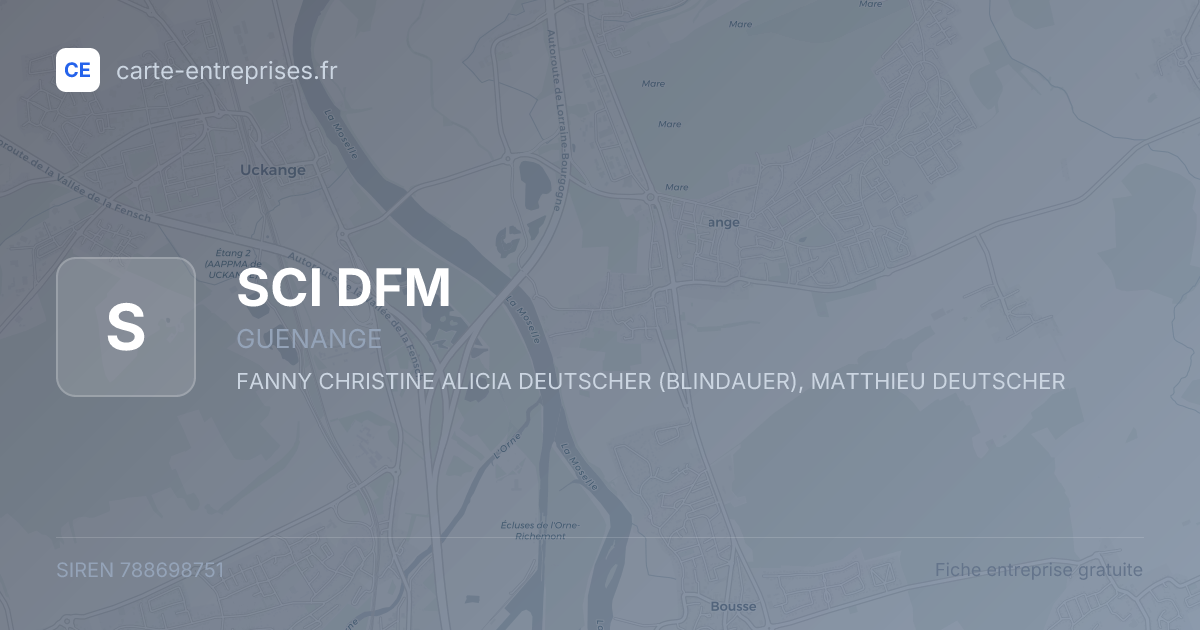 SCI DFM — 788698751 — fiche entreprise