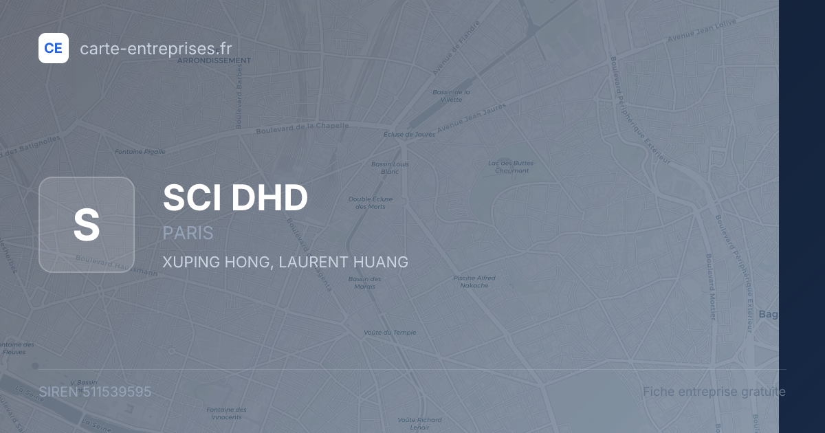 SCI DHD — 511539595 — fiche entreprise