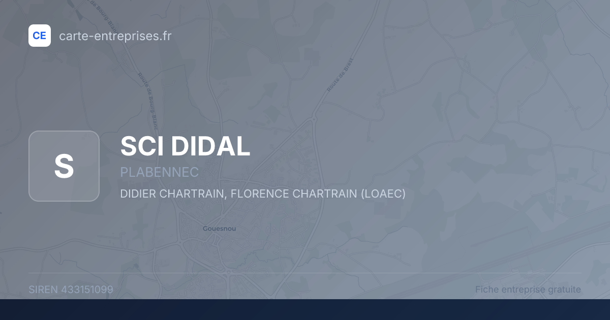 SCI DIDAL — 433151099 — fiche entreprise