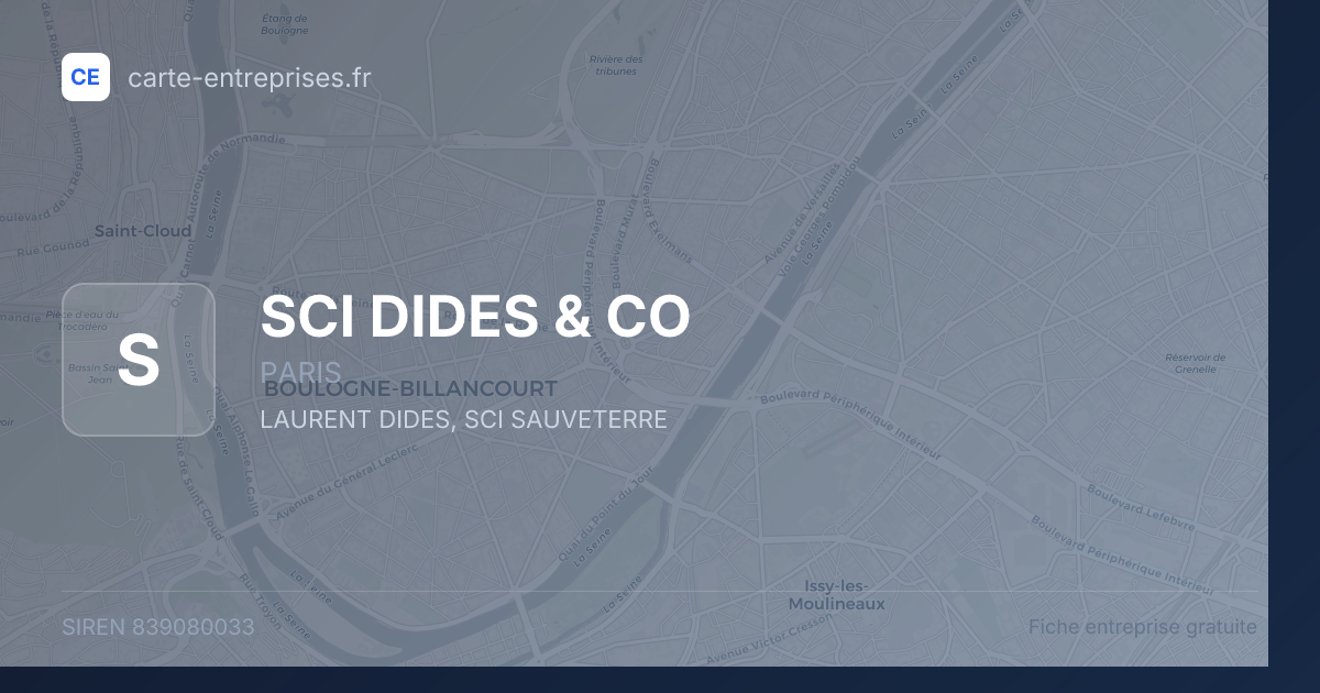 SCI DIDES & CO — 839080033 — fiche entreprise