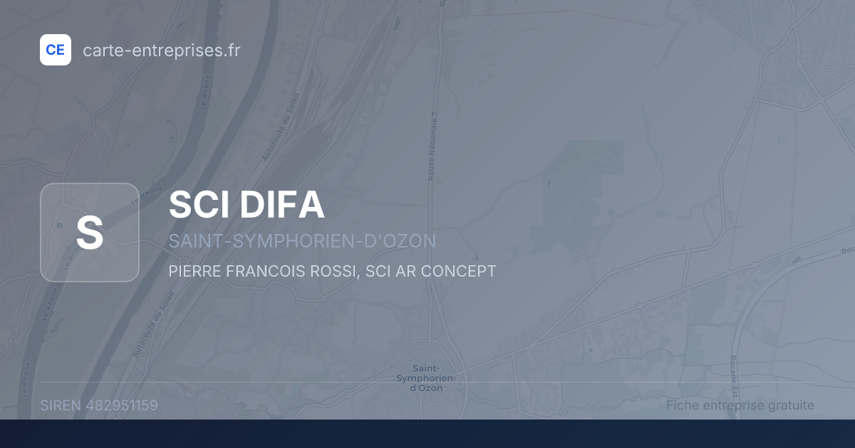 SCI DIFA — 482951159 — fiche entreprise