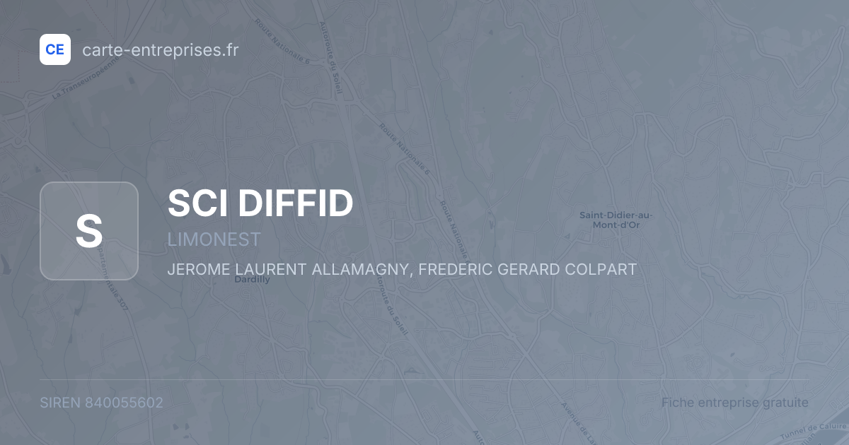 SCI DIFFID — 840055602 — fiche entreprise