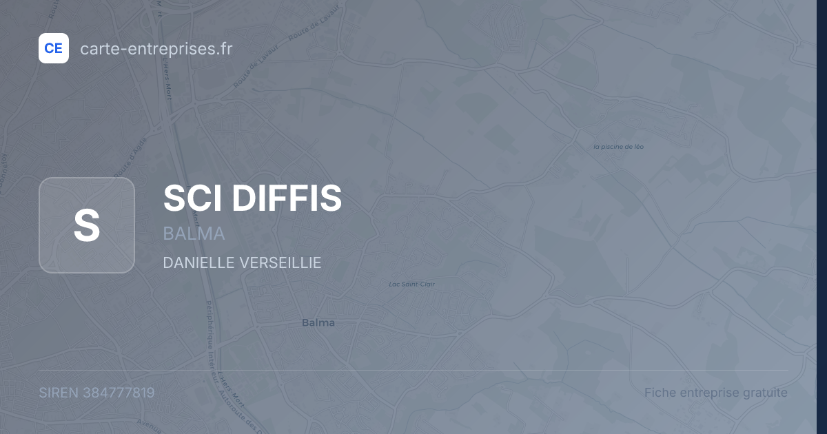 SCI DIFFIS — 384777819 — fiche entreprise