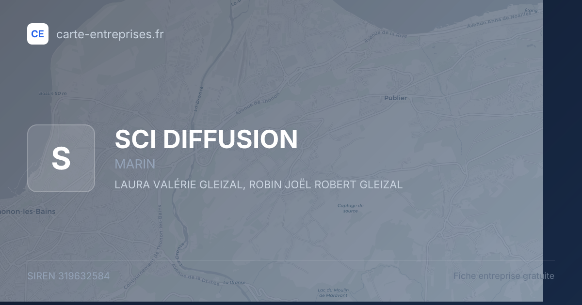 SCI DIFFUSION — 319632584 — fiche entreprise
