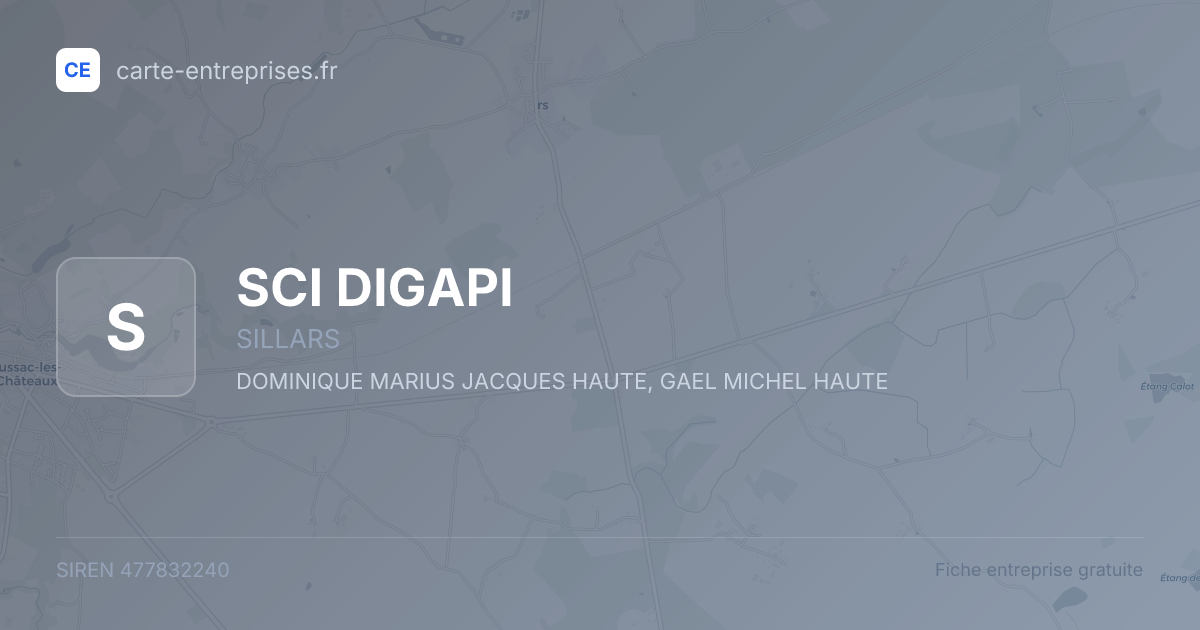 SCI DIGAPI — 477832240 — fiche entreprise