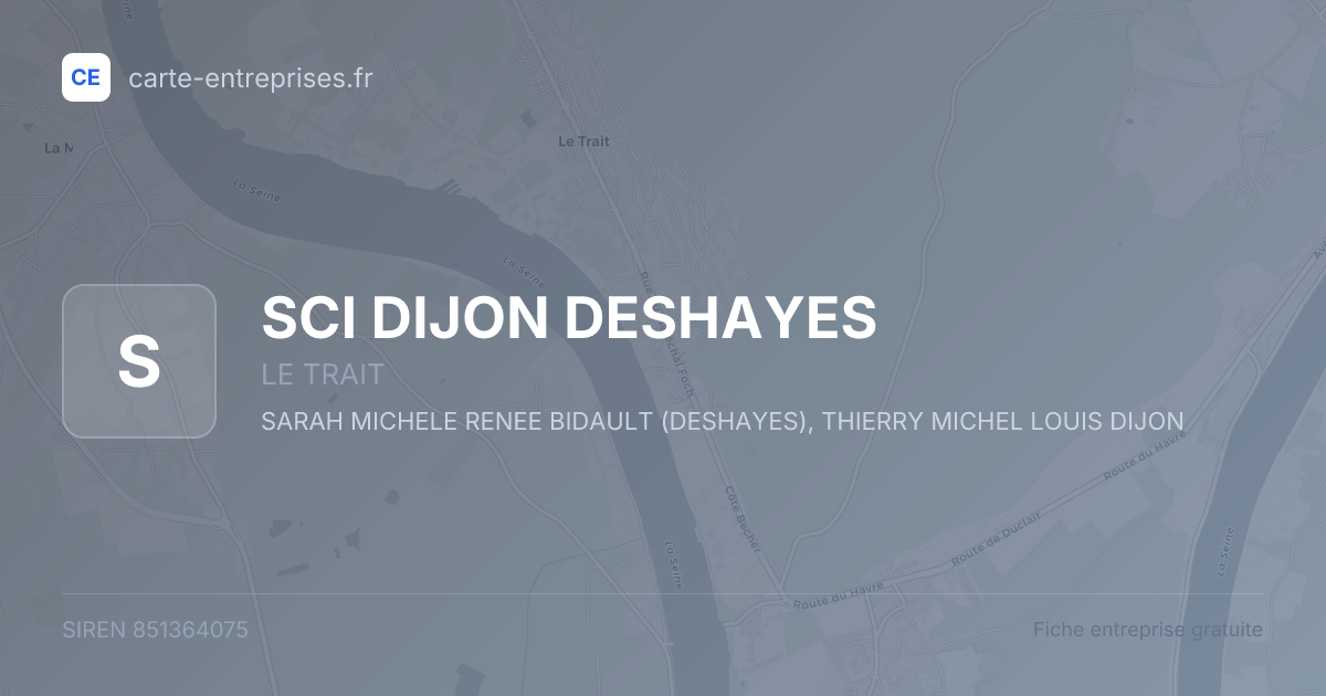 SCI DIJON DESHAYES — 851364075 — fiche entreprise