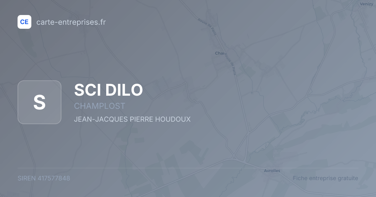 SCI DILO — 417577848 — fiche entreprise