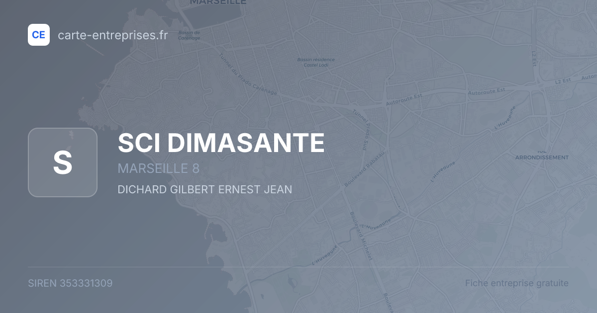 SCI DIMASANTE — 353331309 — fiche entreprise