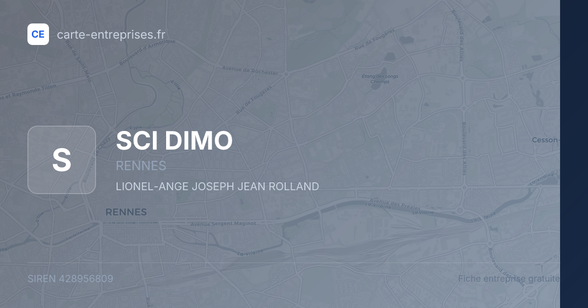 SCI DIMO — 428956809 — fiche entreprise