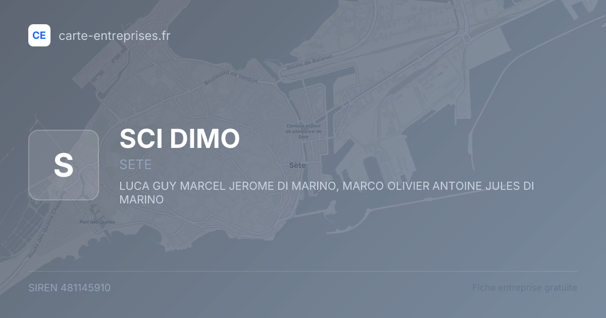 SCI DIMO — 481145910 — fiche entreprise