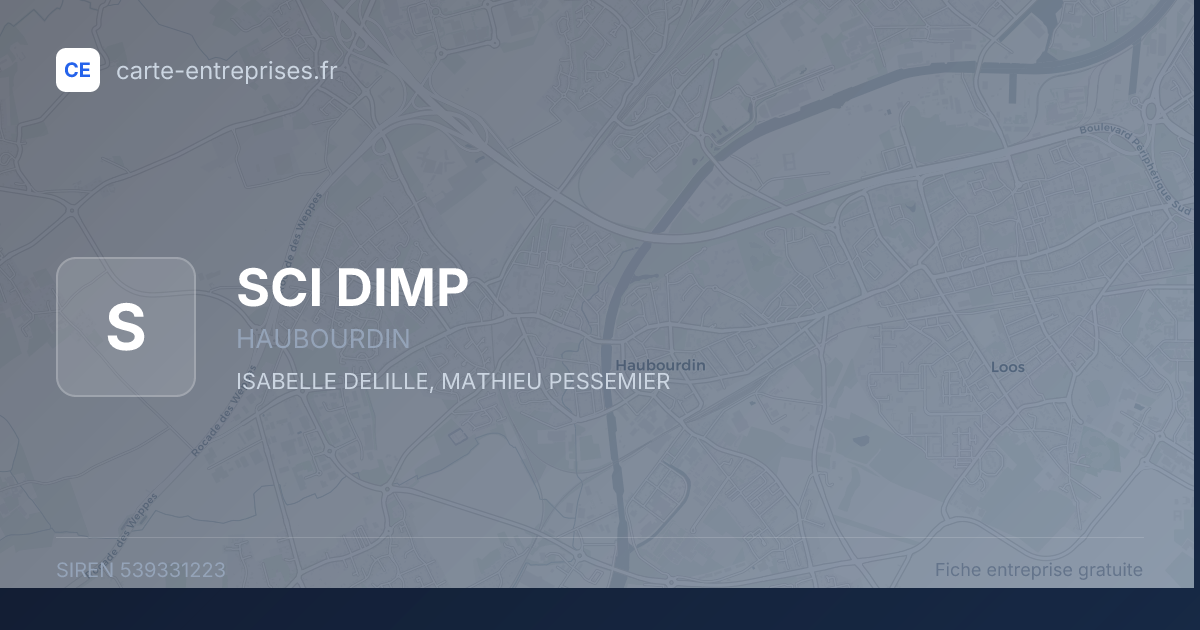 SCI DIMP — 539331223 — fiche entreprise