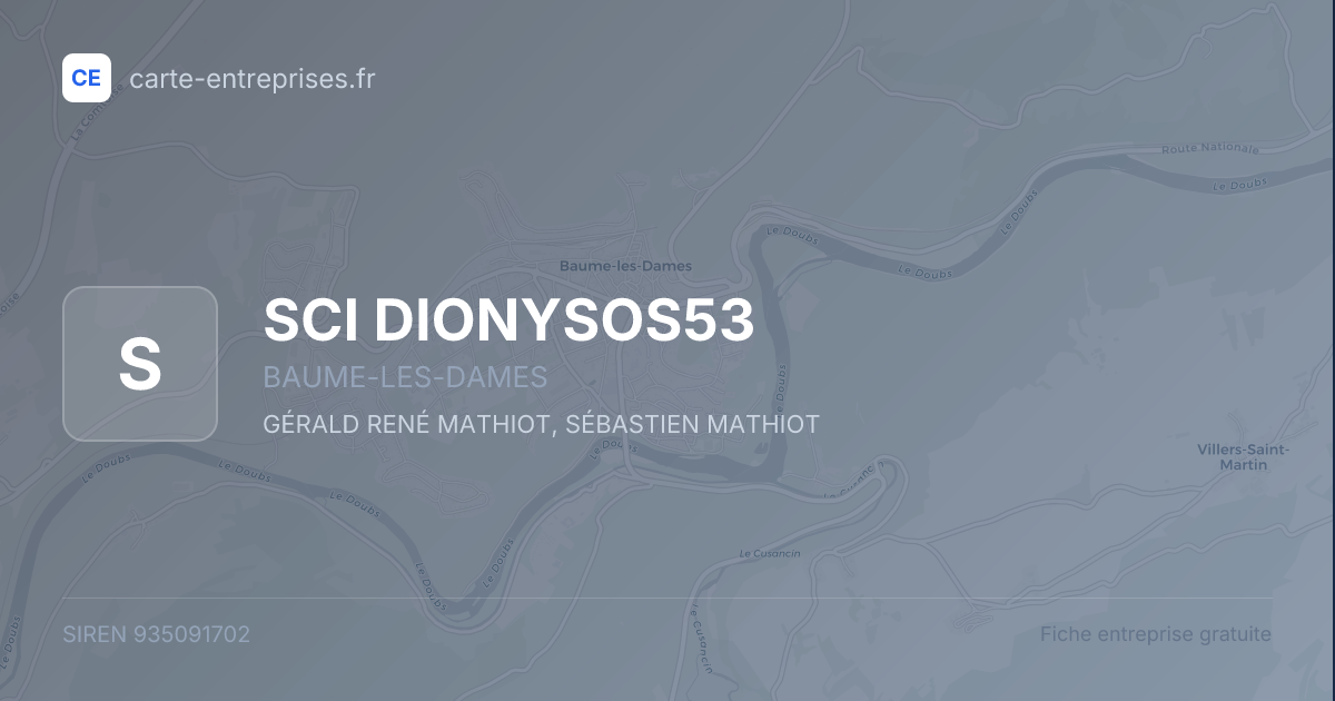 SCI DIONYSOS53 — 935091702 — fiche entreprise