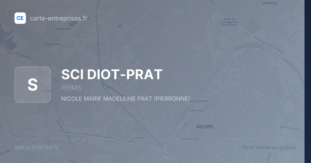 SCI DIOT-PRAT — 413975475 — fiche entreprise