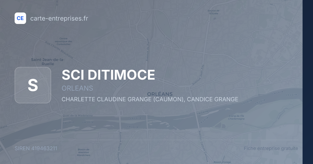 SCI DITIMOCE — 419463211 — fiche entreprise