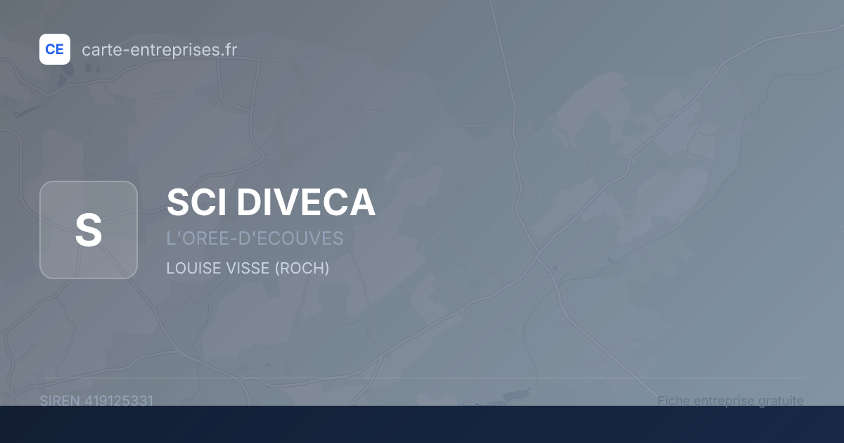 SCI DIVECA — 419125331 — fiche entreprise