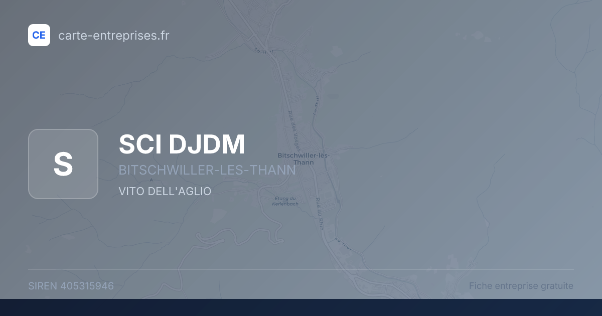SCI DJDM — 405315946 — fiche entreprise