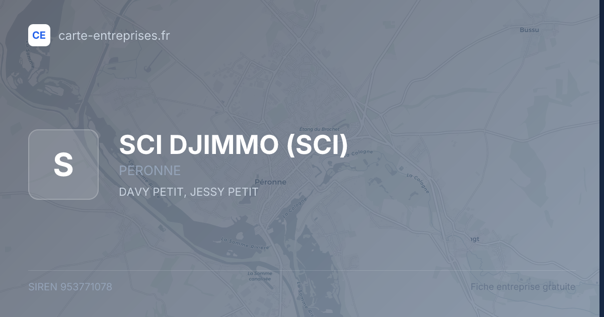 SCI DJIMMO (SCI) — 953771078 — fiche entreprise