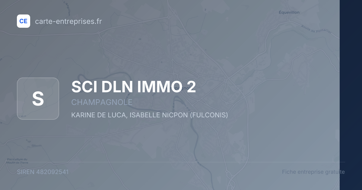 SCI DLN IMMO 2 — 482092541 — fiche entreprise