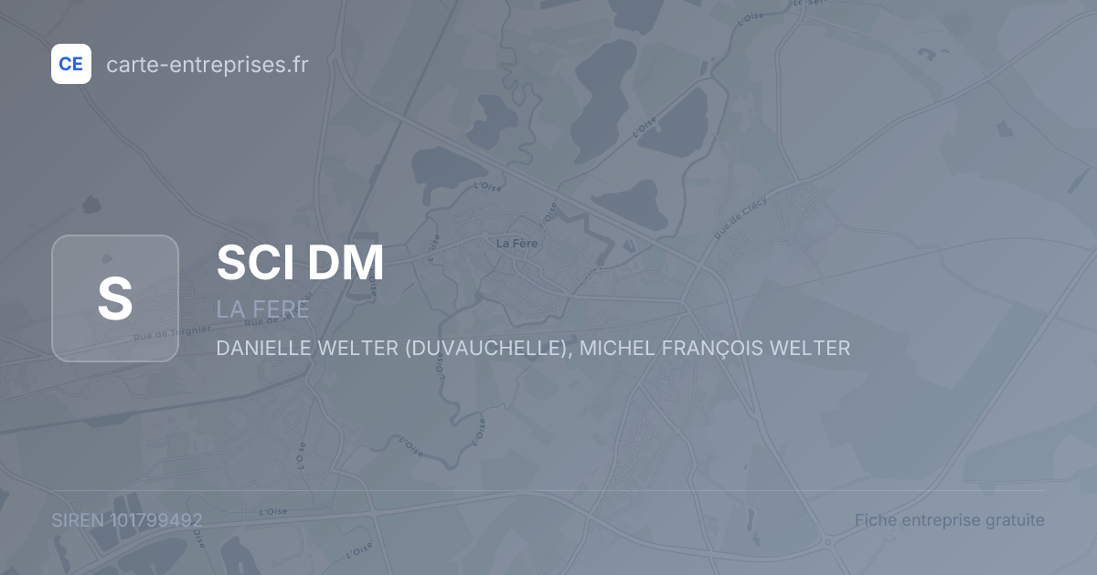 SCI DM — 101799492 — fiche entreprise