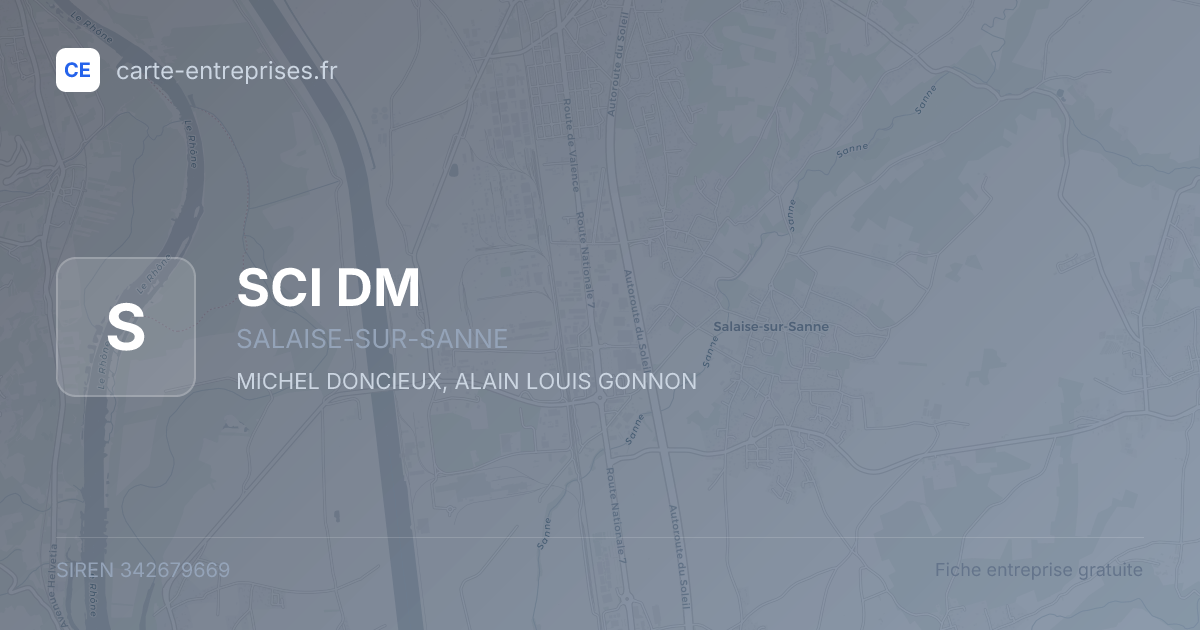 SCI DM — 342679669 — fiche entreprise