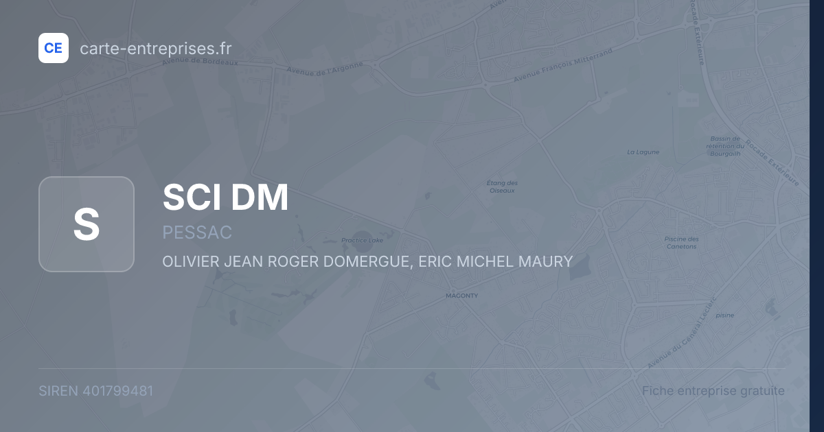SCI DM — 401799481 — fiche entreprise