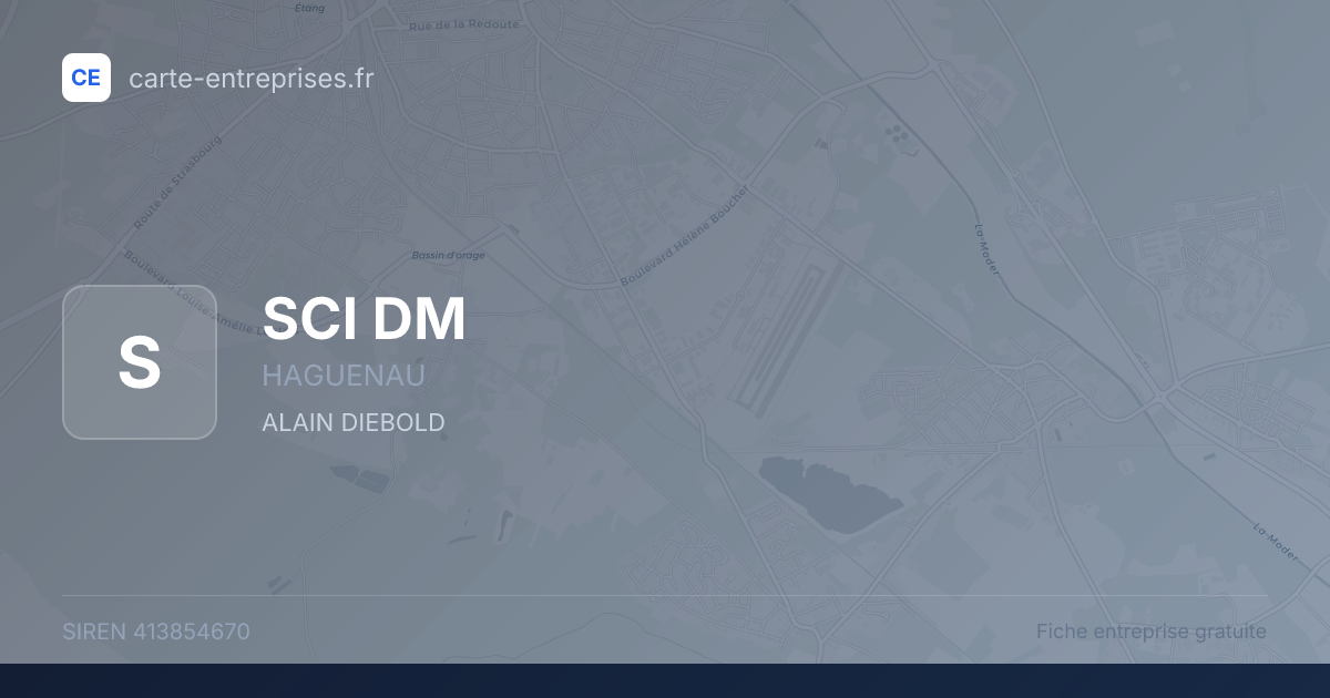 SCI DM — 413854670 — fiche entreprise