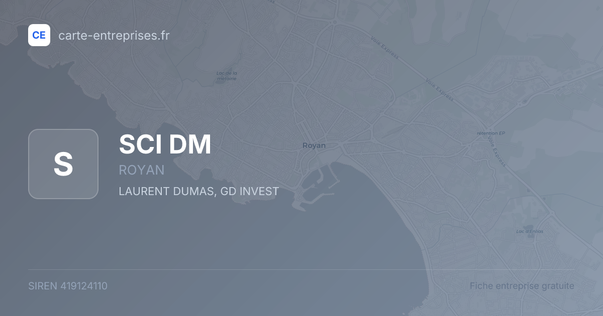 SCI DM — 419124110 — fiche entreprise