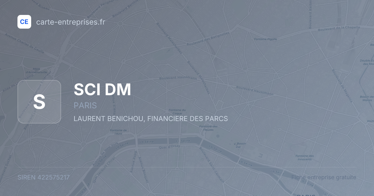 SCI DM — 422575217 — fiche entreprise