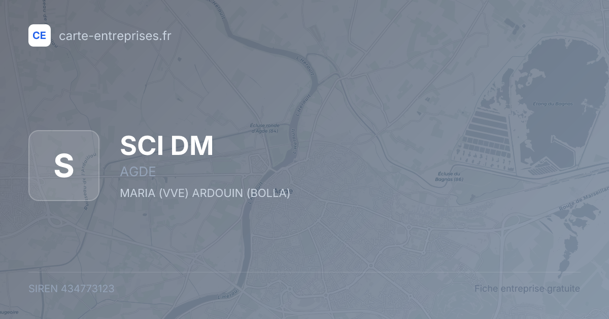SCI DM — 434773123 — fiche entreprise