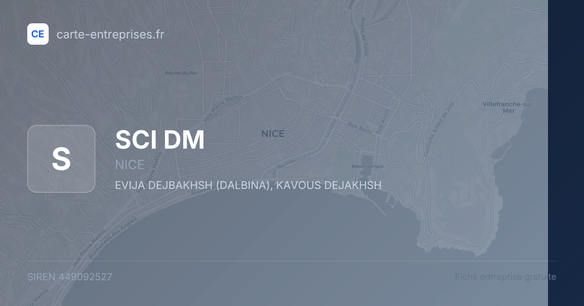 SCI DM — 449092527 — fiche entreprise