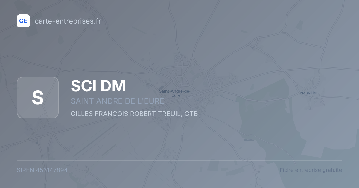 SCI DM — 453147894 — fiche entreprise