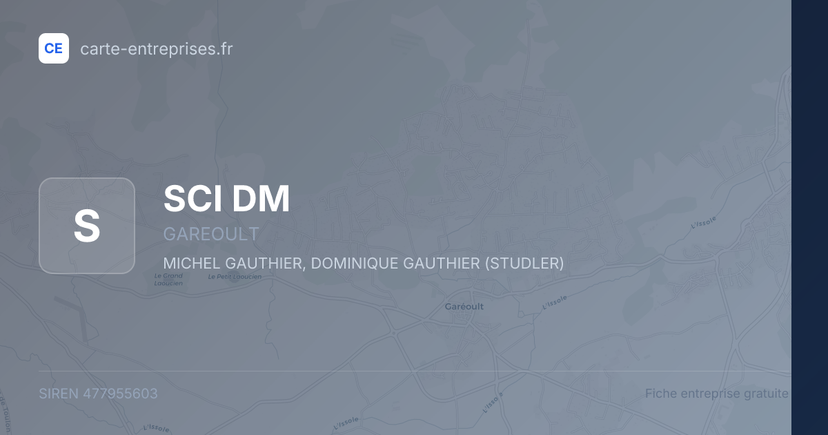 SCI DM — 477955603 — fiche entreprise